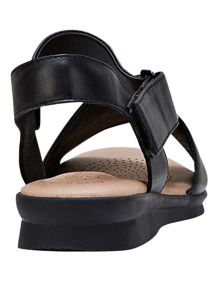 Hush Puppies Nizki Black Leather Sandal 5 Hush Puppies Nizki Black Leather Sandal - Image 5