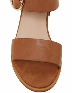 Jane Debster Nickel Cognac Glove Sandals -Deals Shoes Store 857653030 6 720x928