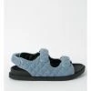 Miss Shop Dani Denim Quilted Sandal