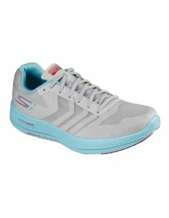 Skechers GOrun Razor Grey/Aqua/Pink Sneaker
