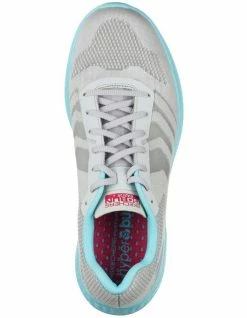 Skechers GOrun Razor Grey/Aqua/Pink Sneaker -Deals Shoes Store 858268720 4 720x928