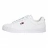 Tommy Hilfiger Embossed White Leather Sole Trainers