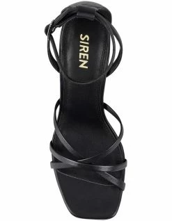 Siren Lucas Black Kid Leather Sandal -Deals Shoes Store 858680740 5 720x928