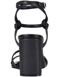 Siren Kianna Black Kid Leather Sandal -Deals Shoes Store 858680830 3 720x928