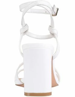 Siren Kianna White Kid Leather Sandal -Deals Shoes Store 858680920 4 1 720x928