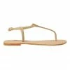 Seed Heritage Kaia Beaded Gold Flat Sandal