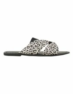 Seed Heritage Alicia Beige Leopard Flat Sandal