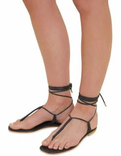 Seed Heritage Nova Deep Navy Leather Tie Up Sandal -Deals Shoes Store 859559500 2 720x928