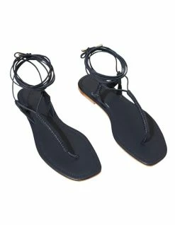 Seed Heritage Nova Deep Navy Leather Tie Up Sandal -Deals Shoes Store 859559500 3 720x928