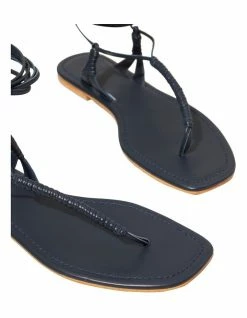 Seed Heritage Nova Deep Navy Leather Tie Up Sandal -Deals Shoes Store 859559500 5 720x928