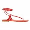 Seed Heritage Nova Chilli Red Leather Tie Up Sandal