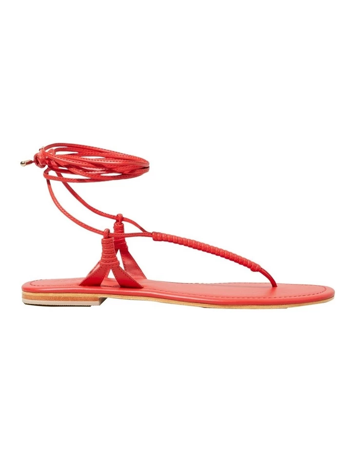 Seed Heritage Nova Chilli Red Leather Tie Up Sandal 1 Seed Heritage Nova Chilli Red Leather Tie Up Sandal
