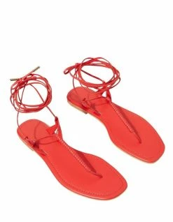 Seed Heritage Nova Chilli Red Leather Tie Up Sandal 7 Seed Heritage Nova Chilli Red Leather Tie Up Sandal -Deals Shoes Store 859559590 3 720x928
