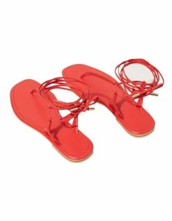 Seed Heritage Nova Chilli Red Leather Tie Up Sandal 8 Seed Heritage Nova Chilli Red Leather Tie Up Sandal -Deals Shoes Store 859559590 4 720x928