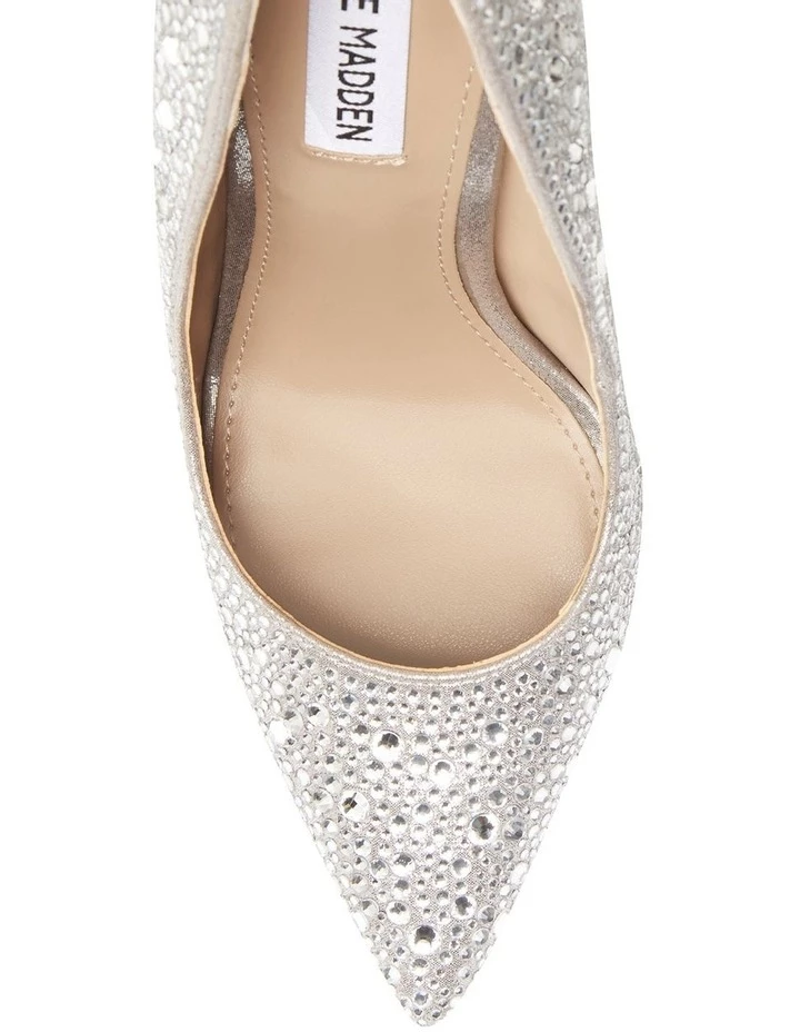 Steve Madden Vives Silver Heels 3 Steve Madden Vives Silver Heels - Image 3