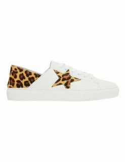 Jane Debster Rocket White/Animal Sneakers