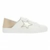 Jane Debster Rocket White/Soft Gold Sneakers