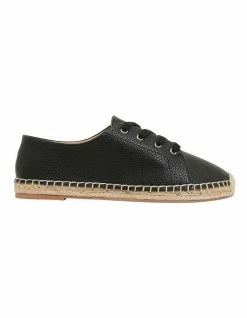 Sandler Bayside Black Smooth Sneakers