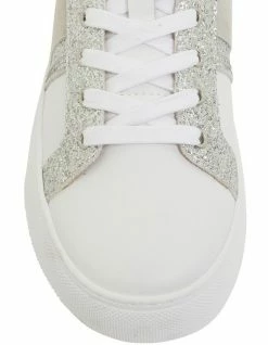 Pink Inc Daisy White/Silver Sneakers -Deals Shoes Store 860122000 6 720x928