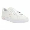 Lacoste Powercourt White/Light Pink Leather Trainers