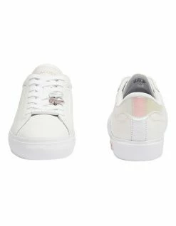 Lacoste Powercourt White/Light Pink Leather Trainers -Deals Shoes Store 861299470 5 720x928