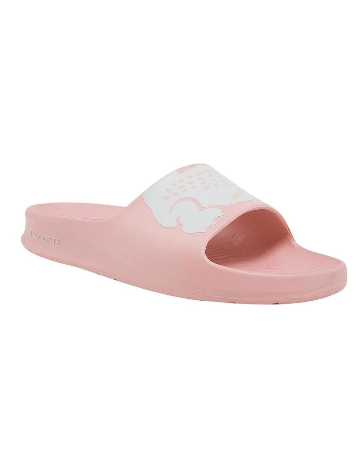 Lacoste Croco 2.0 Pink/White Synthetic Print Slides 1 Lacoste Croco 2.0 Pink/White Synthetic Print Slides