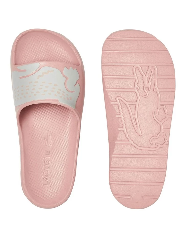 Lacoste Croco 2.0 Pink/White Synthetic Print Slides 4 Lacoste Croco 2.0 Pink/White Synthetic Print Slides - Image 4