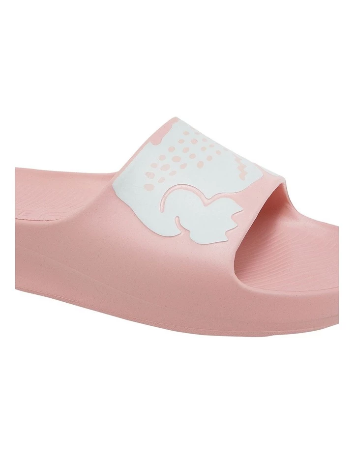 Lacoste Croco 2.0 Pink/White Synthetic Print Slides 6 Lacoste Croco 2.0 Pink/White Synthetic Print Slides - Image 6