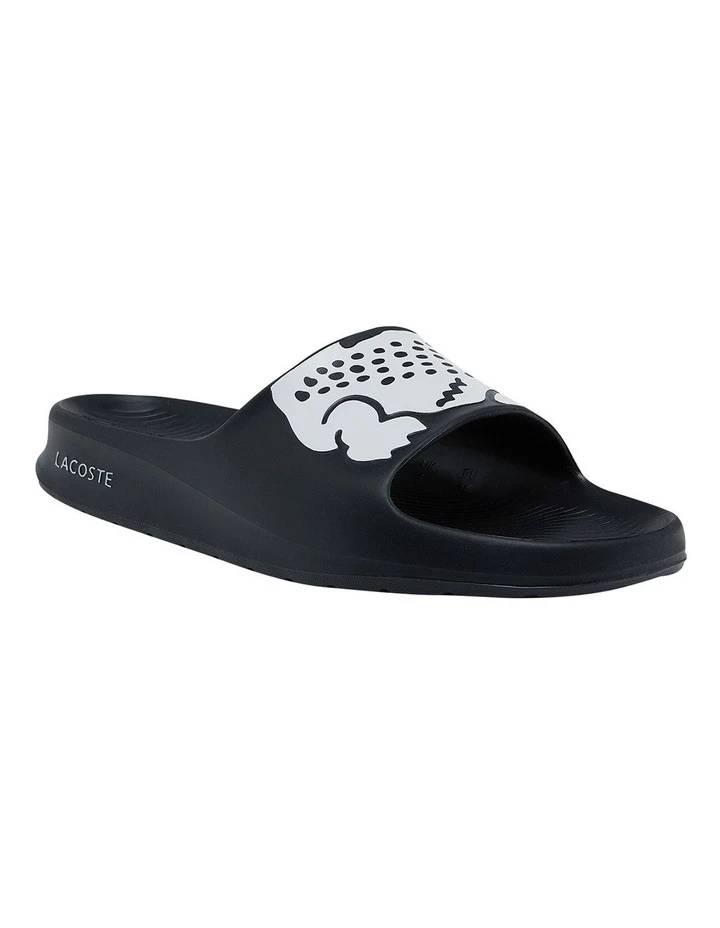 Lacoste Croco 2.0 Black/White Synthetic Print Slides 1 Lacoste Croco 2.0 Black/White Synthetic Print Slides