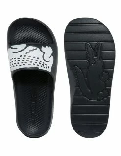 Lacoste Croco 2.0 Black/White Synthetic Print Slides 9 Lacoste Croco 2.0 Black/White Synthetic Print Slides -Deals Shoes Store 861299920 4 720x928