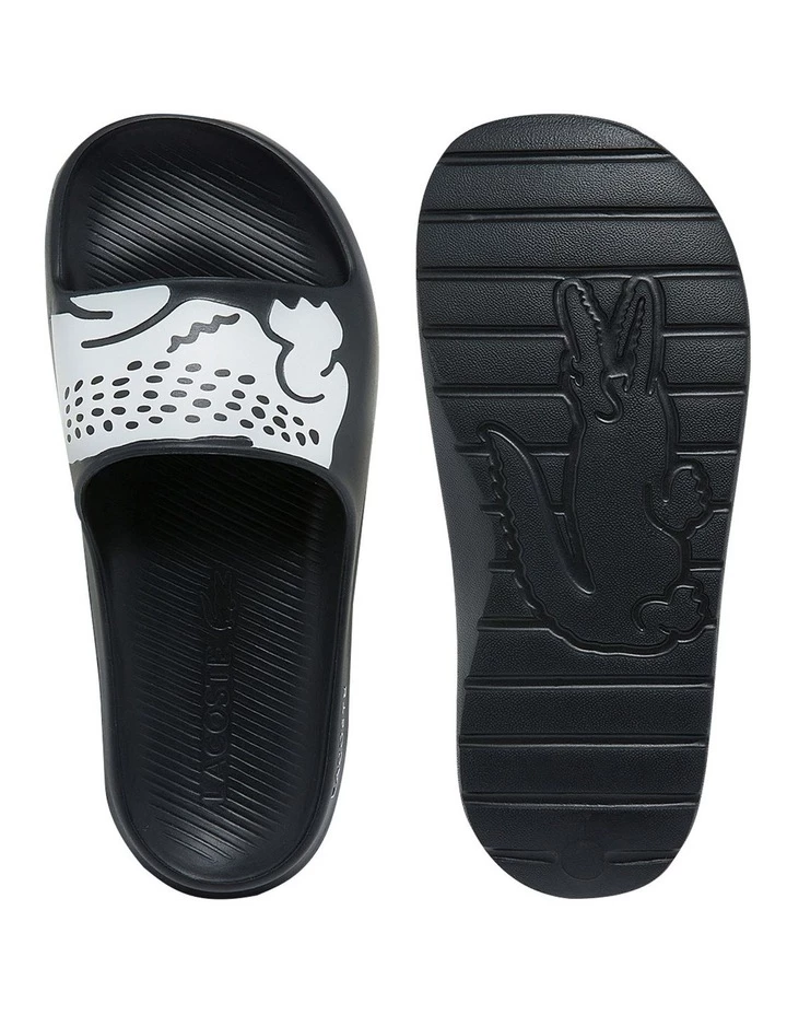 Lacoste Croco 2.0 Black/White Synthetic Print Slides 4 Lacoste Croco 2.0 Black/White Synthetic Print Slides - Image 4