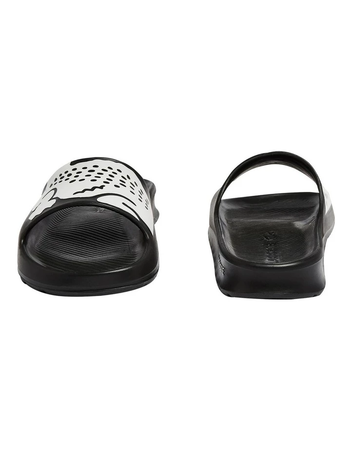 Lacoste Croco 2.0 Black/White Synthetic Print Slides 5 Lacoste Croco 2.0 Black/White Synthetic Print Slides - Image 5