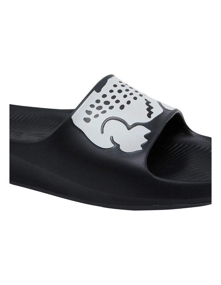Lacoste Croco 2.0 Black/White Synthetic Print Slides 6 Lacoste Croco 2.0 Black/White Synthetic Print Slides - Image 6
