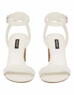 Nine West Sindie White Sandals -Deals Shoes Store 861411790 3 720x928