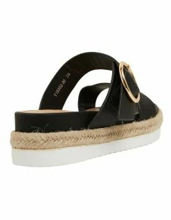 Sandler Warsaw Black Smooth Sandals -Deals Shoes Store 861419440 4 720x928