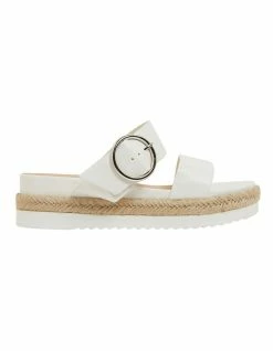 Sandler Warsaw White Smooth Sandals