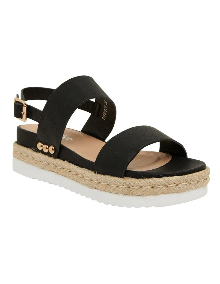 Sandler Wave Black Smooth Sandals 2 Sandler Wave Black Smooth Sandals - Image 2