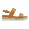 Sandler Wave Camel Smooth Sandals