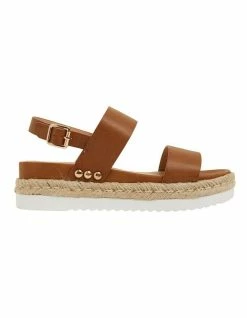 Sandler Wave Tan Smooth Sandals
