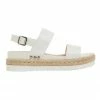 Sandler Wave White Smooth Sandals