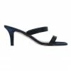 Pink Inc Imogen Navy Satin Sandals