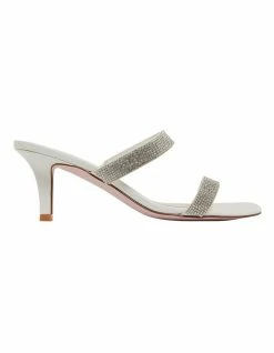 Pink Inc Imogen White Glove Sandals