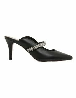 Pink Inc Vanity Black Glove Heeled Shoes