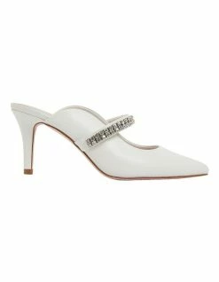 Pink Inc Vanity White Glove Heeled Shoes