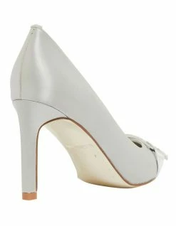 Alan Pinkus Ruby Silver Satin Heeled Shoes -Deals Shoes Store 861437350 3 720x928