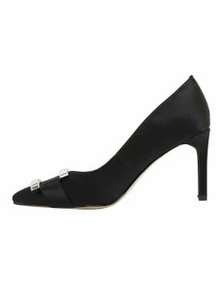 Alan Pinkus Madison Black Fabric Heeled Shoes -Deals Shoes Store 861440950 3 720x928