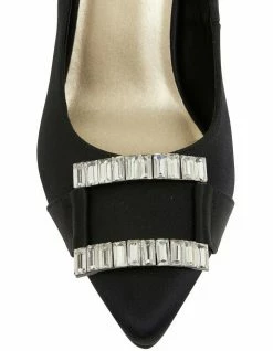 Alan Pinkus Madison Black Fabric Heeled Shoes -Deals Shoes Store 861440950 4 720x928