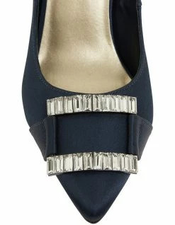 Alan Pinkus Madison Navy Fabric Heeled Shoes 10 Alan Pinkus Madison Navy Fabric Heeled Shoes -Deals Shoes Store 861441040 5 720x928