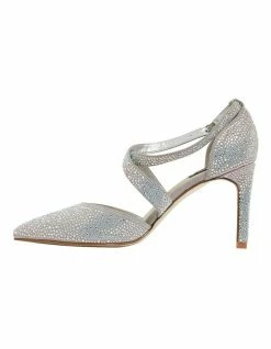 Alan Pinkus Madison Silver Fabric Heeled Shoes 8 Alan Pinkus Madison Silver Fabric Heeled Shoes -Deals Shoes Store 861441130 3 720x928