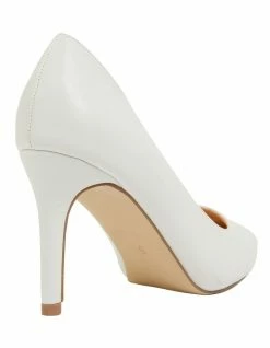 Ravella Wild White Smooth Heeled Shoes -Deals Shoes Store 862510960 4 720x928
